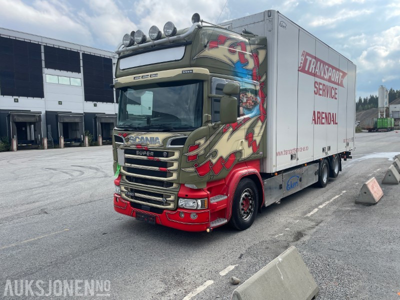 2017 Scania R-580 Ekeriskap m/full sideåpning og 2t bakløfter - Camión caja cerrada: foto 3 2017 Scania R-580 Ekeriskap m/full sideåpning og 2t bakløfter - Camión caja cerrada: foto 3