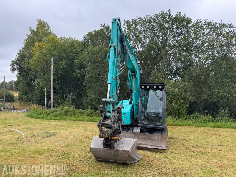 2021 Kobelco SK75SR-7 Beltegraver - Tiltrotator, Pusseskuffe , Smalskuffe - Excavadora: foto 2 2021 Kobelco SK75SR-7 Beltegraver - Tiltrotator, Pusseskuffe , Smalskuffe - Excavadora: foto 2