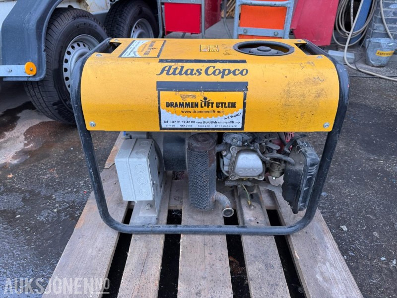 Atlas Copco aggregat / Honda GX200 / Rep.objekt - Equipo de construcción: foto 1 Atlas Copco aggregat / Honda GX200 / Rep.objekt - Equipo de construcción: foto 1