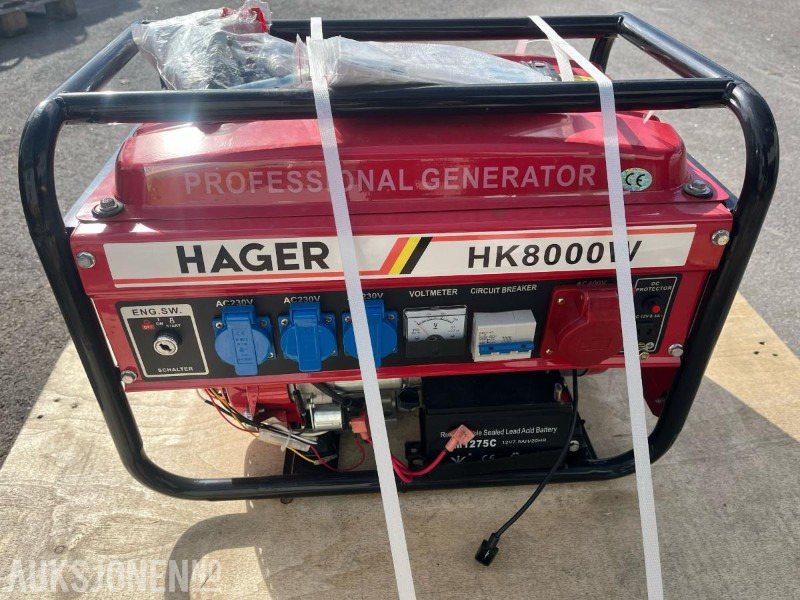 HAGER BENSIN AGGREGAT *UBRUKT* - Equipo de construcción: foto 1 HAGER BENSIN AGGREGAT *UBRUKT* - Equipo de construcción: foto 1