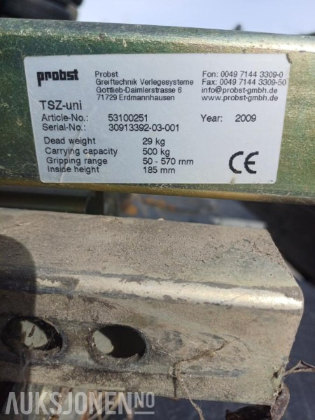 Lite brukt Klype for laftestokker og stein - Probst Tsz uni - Maquinaria agrícola: foto 4 Lite brukt Klype for laftestokker og stein - Probst Tsz uni - Maquinaria agrícola: foto 4