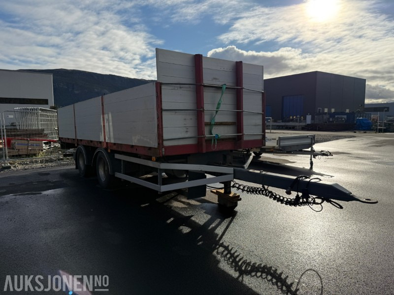 1997 Damm 2DBC20 - Egenvekt 3950kg - 2-akslet - Lastebilhenger - Nedleggbare karmer - Remolque: foto 3 1997 Damm 2DBC20 - Egenvekt 3950kg - 2-akslet - Lastebilhenger - Nedleggbare karmer - Remolque: foto 3