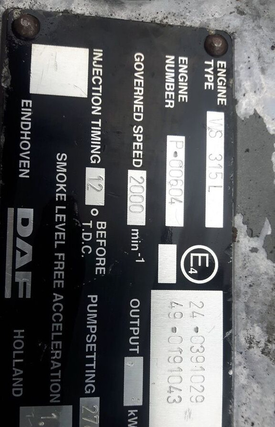 DAF WS315L truck - Motor para Camión: foto 5 DAF WS315L truck - Motor para Camión: foto 5