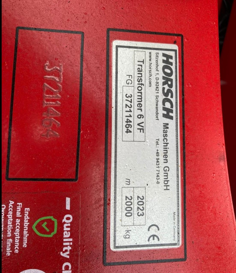 HORSCH TRANSFORMER 6 VF - Equipo para trabajo del suelo: foto 5 HORSCH TRANSFORMER 6 VF - Equipo para trabajo del suelo: foto 5