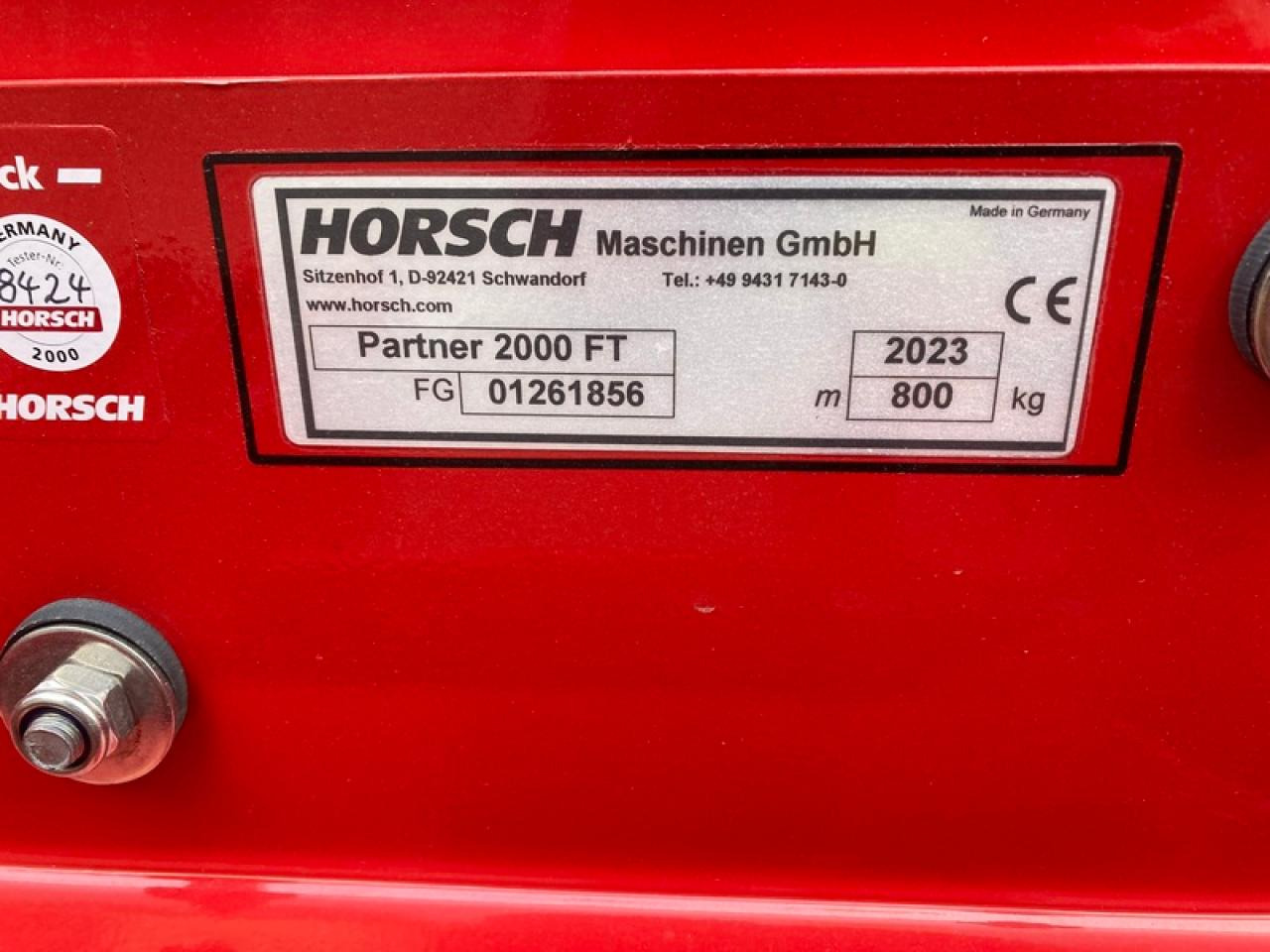 Horsch PARTNER 2000 - Esparcidor de fertilizantes: foto 4 Horsch PARTNER 2000 - Esparcidor de fertilizantes: foto 4