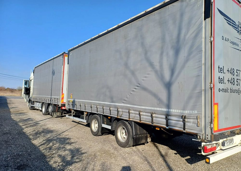 DAF XF 480 SUPER SPACE CAB / ZESTAW TANDEM PRZEJAZDOWY 120m3 - Camión lona: foto 4 DAF XF 480 SUPER SPACE CAB / ZESTAW TANDEM PRZEJAZDOWY 120m3 - Camión lona: foto 4