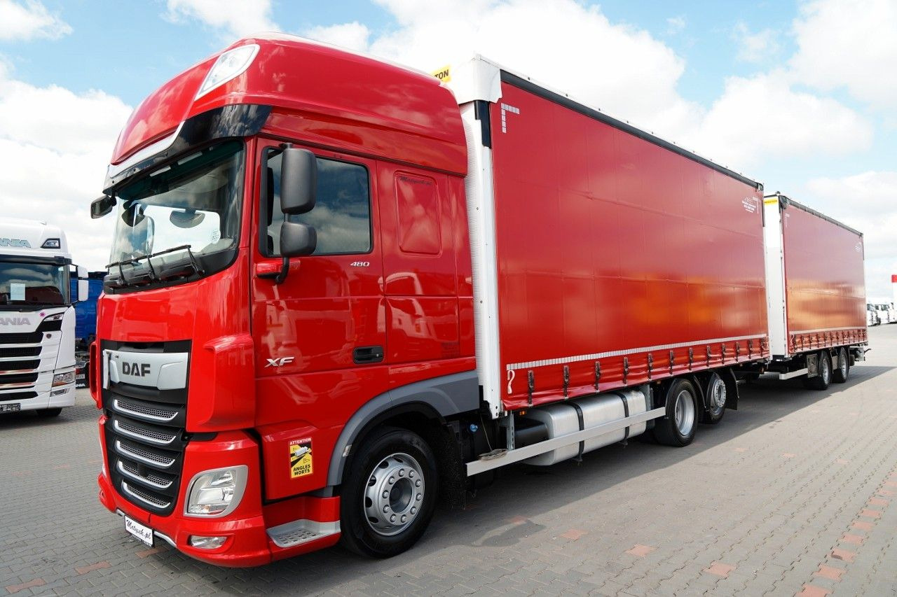 DAF XF 480 / ZESTAW TANDEM / 120 M3 / PRZEJAZDOWY / - Camión lona: foto 3 DAF XF 480 / ZESTAW TANDEM / 120 M3 / PRZEJAZDOWY / - Camión lona: foto 3