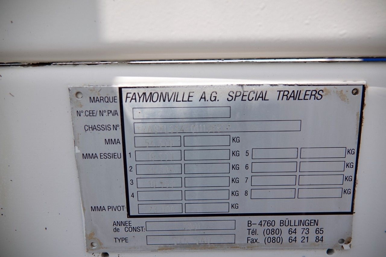 Semirremolque góndola rebajadas Faymonville NISKOPODWOZIE / STN-3A / ROZCIĄGANA / LAWETA /: foto 19