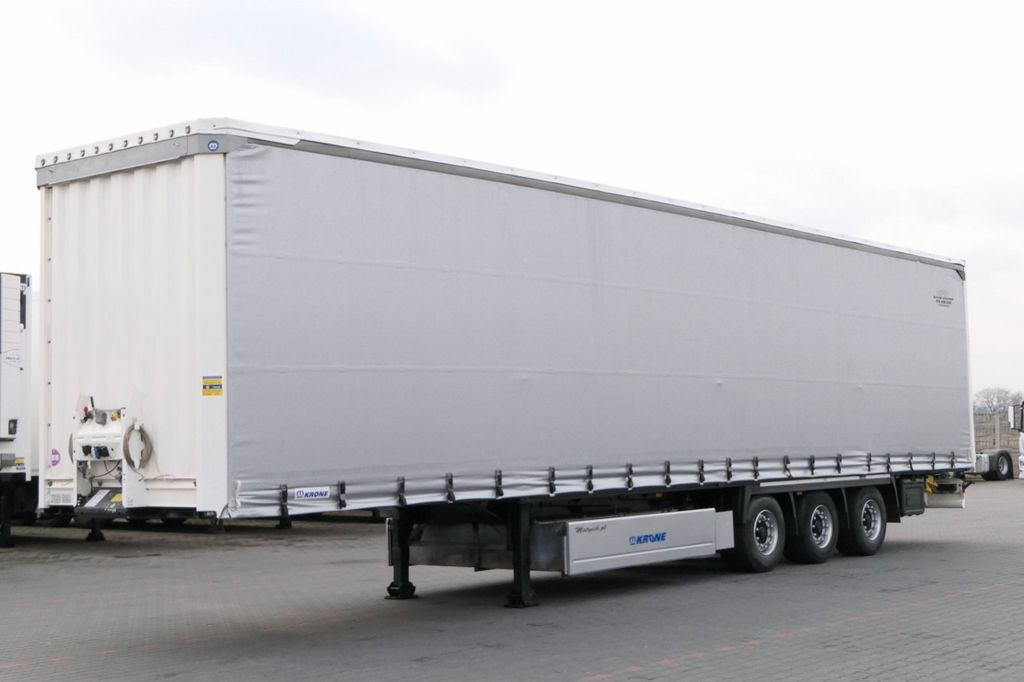 Krone CURTAINSIDER/MEGA/PALLET BOX/LIFTED ROOF & AXLE/ - Semirremolque lona: foto 1 Krone CURTAINSIDER/MEGA/PALLET BOX/LIFTED ROOF & AXLE/ - Semirremolque lona: foto 1