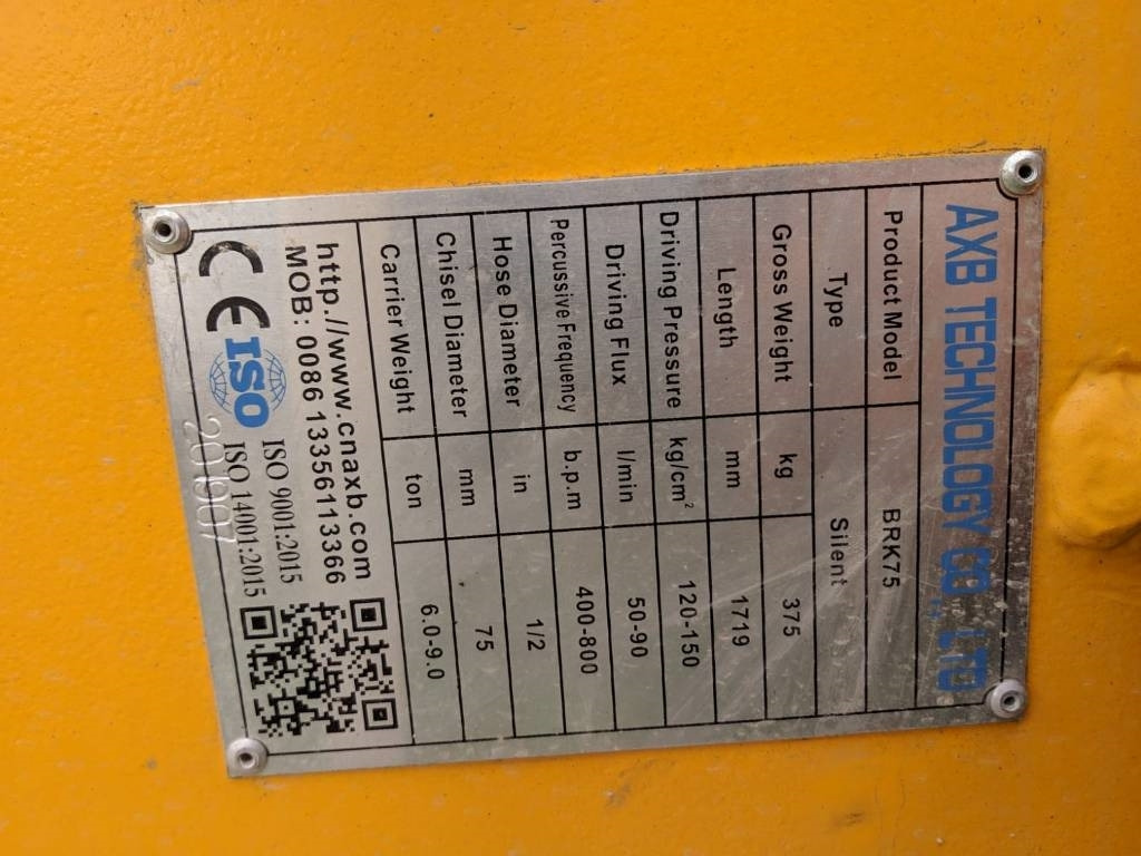 AXB BKR - Martillo hidráulico para Maquinaria de construcción: foto 4 AXB BKR - Martillo hidráulico para Maquinaria de construcción: foto 4