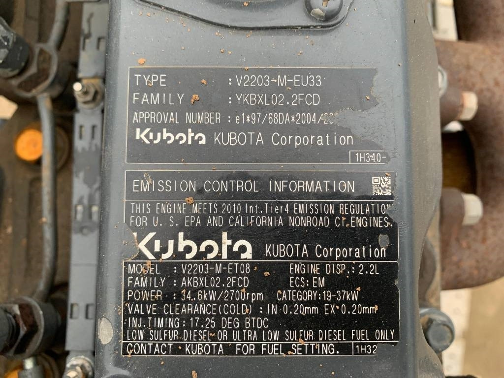 Kubota V 2203 ENGINE - Motor para Maquinaria de construcción: foto 4 Kubota V 2203 ENGINE - Motor para Maquinaria de construcción: foto 4