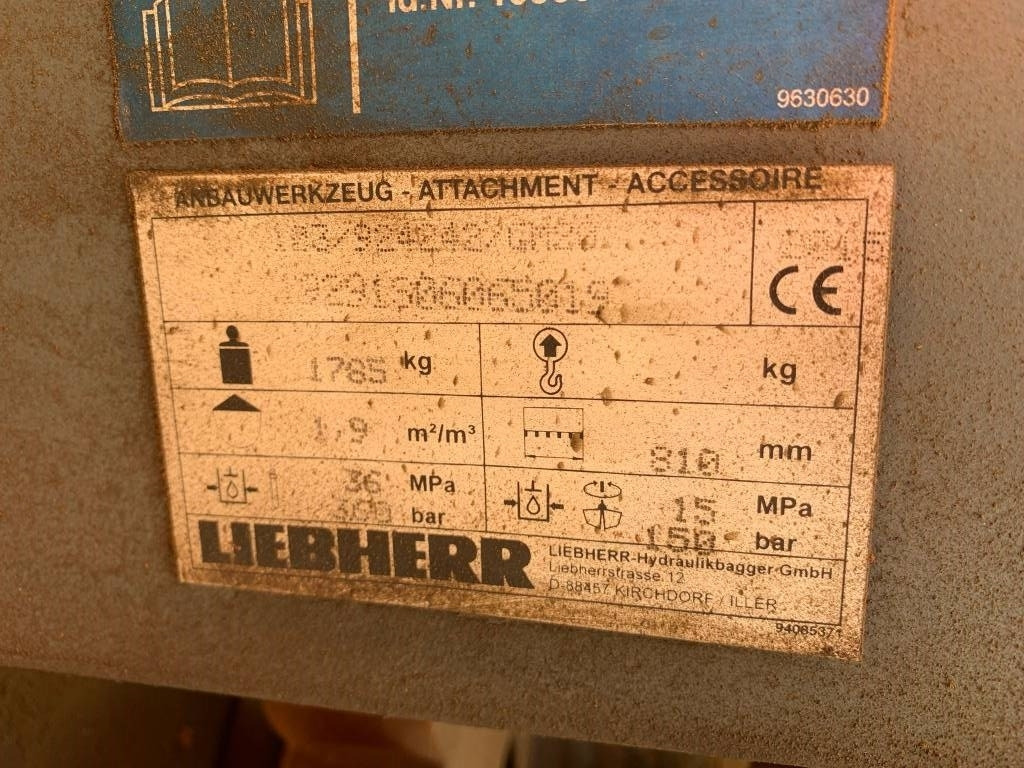 Liebherr GM 20RB WOOD GRAPLE - Pinza de manipulación para Maquinaria de construcción: foto 4 Liebherr GM 20RB WOOD GRAPLE - Pinza de manipulación para Maquinaria de construcción: foto 4