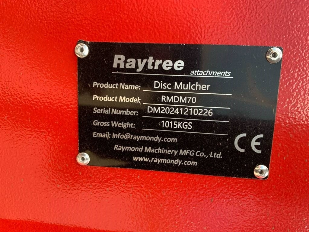 Raytree RMDM70 Mulcher - Trituradora forestal: foto 4 Raytree RMDM70 Mulcher - Trituradora forestal: foto 4