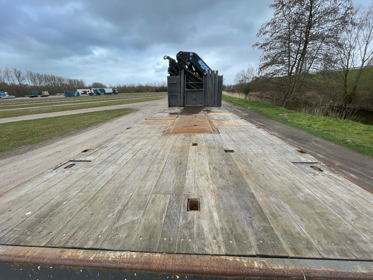 Camión grúa DAF 85.410 Met Effer 470 6s laadkraan ladekran loadercrane crane palfinger hiab fassi: foto 8