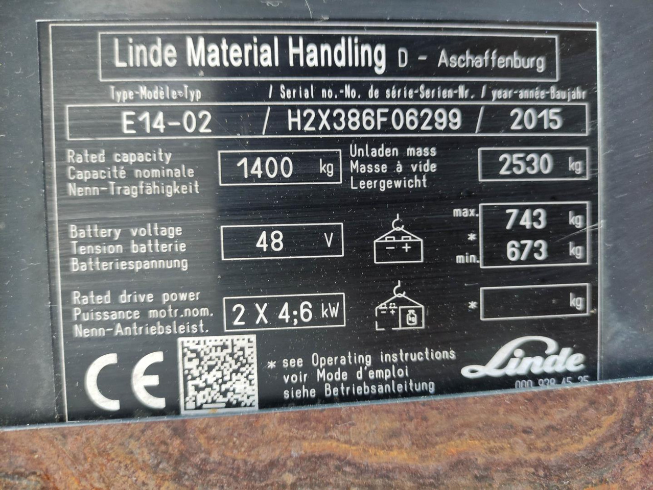 Leasing de Linde E14-02-386 Linde E14-02-386: foto 7