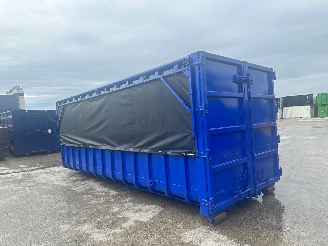 Sidalco 36 m3 6,5 meter klapnetten - Carrocería intercambiable/ Contenedor: foto 1 Sidalco 36 m3 6,5 meter klapnetten - Carrocería intercambiable/ Contenedor: foto 1