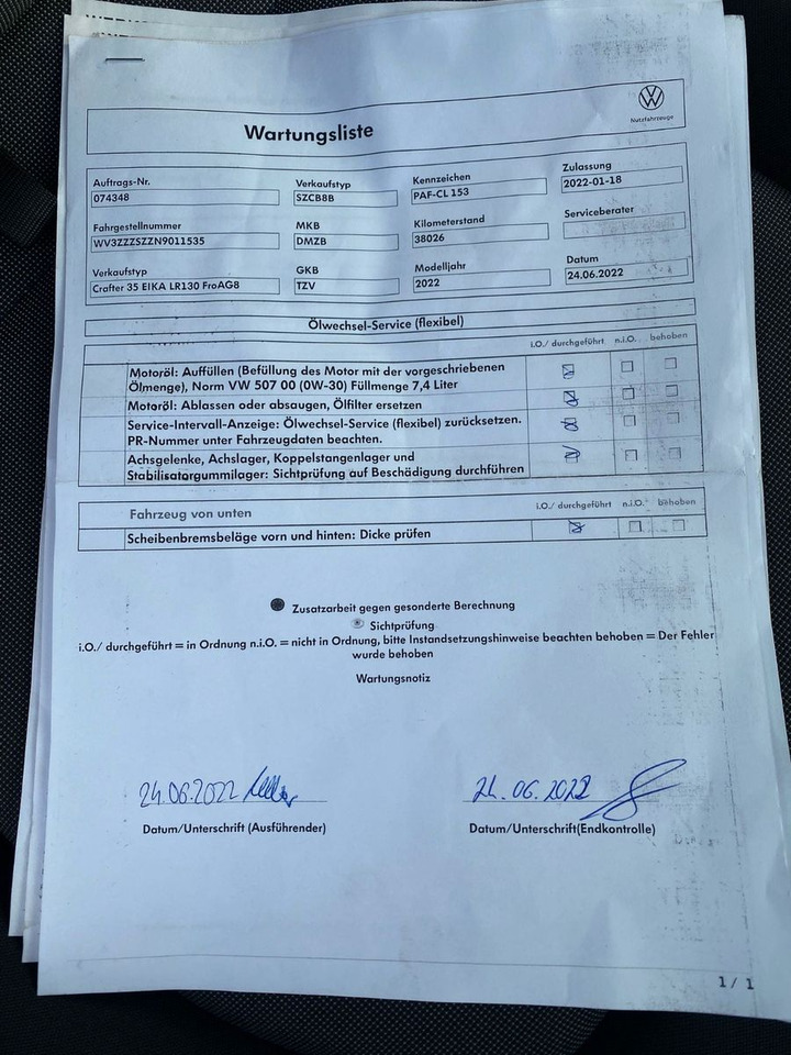 Furgoneta caja cerrada Volkswagen Crafter Pritsche Koffer 35 lang Bär LBW 750: foto 23