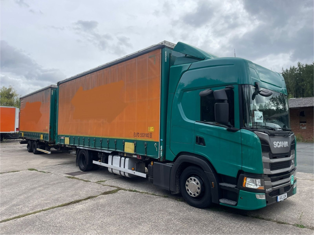 Scania G450 Pritsche+Plane/ANHÄNGER/KOTSCHENREUTHER - Camión lona: foto 1 Scania G450 Pritsche+Plane/ANHÄNGER/KOTSCHENREUTHER - Camión lona: foto 1