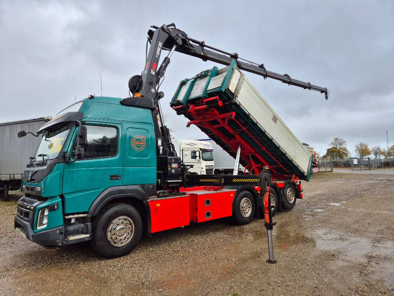 Volvo FMX 500 8x4 // HIAB X-HIPRO 262 EP-5 // 3-Tipper - Camión grúa: foto 1 Volvo FMX 500 8x4 // HIAB X-HIPRO 262 EP-5 // 3-Tipper - Camión grúa: foto 1