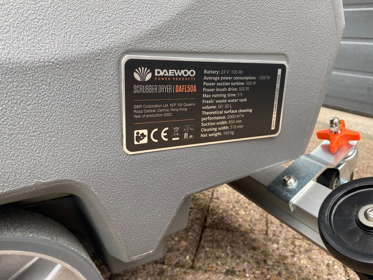 Daewoo DAFL50A Schrobzuigmachine - Maquinaria de limpieza: foto 3 Daewoo DAFL50A Schrobzuigmachine - Maquinaria de limpieza: foto 3