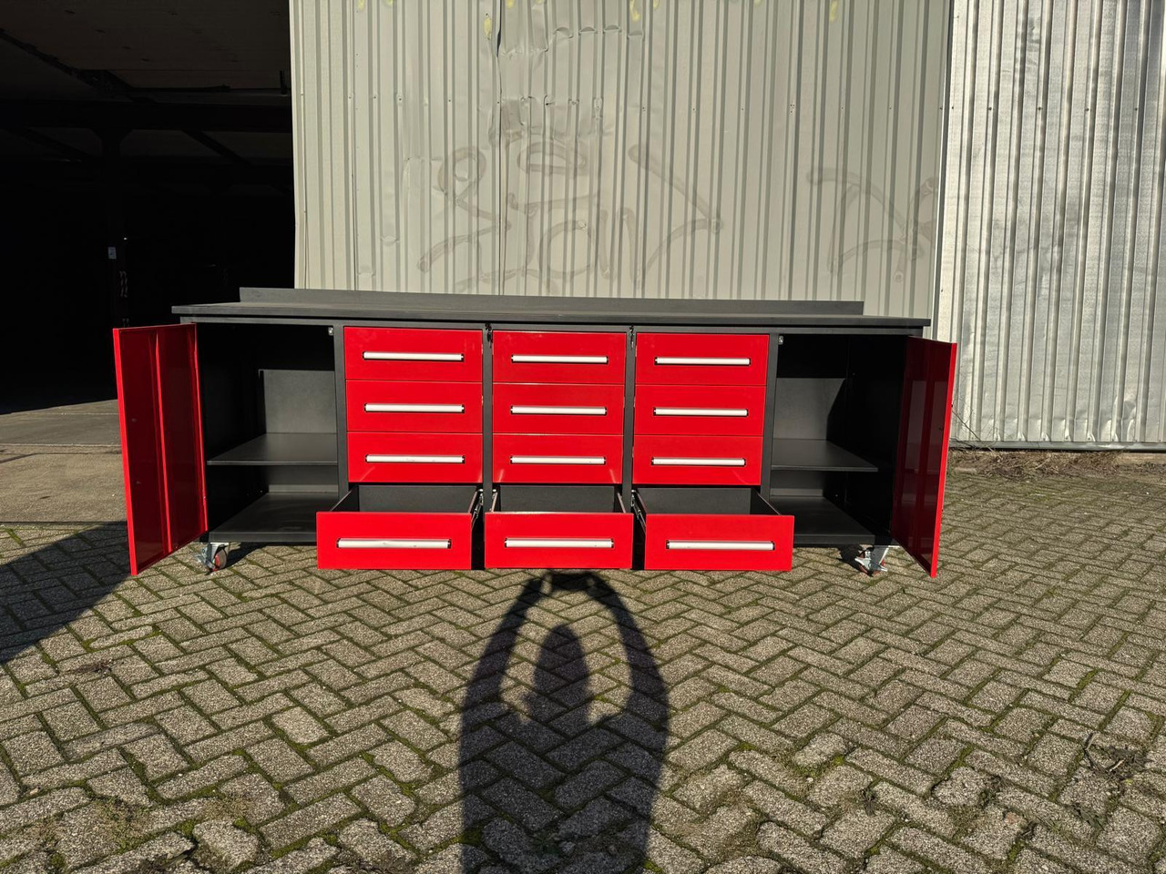 StahlWorks 10FT-12D-2-01C Gereedschapswand met 12 Lades en 2 Deuren (Nieuw) - Equipo de taller: foto 2 StahlWorks 10FT-12D-2-01C Gereedschapswand met 12 Lades en 2 Deuren (Nieuw) - Equipo de taller: foto 2