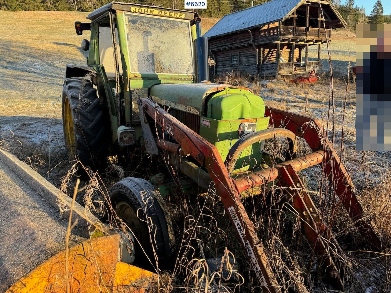 1977 John Deere 2030 w/ front loader. Repair object. - Tractor: foto 5 1977 John Deere 2030 w/ front loader. Repair object. - Tractor: foto 5