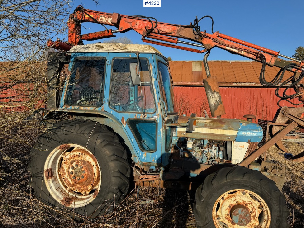 1981 Ford 6610 m/ FMV tømmerkran og tvillinghjul - Tractor: foto 3 1981 Ford 6610 m/ FMV tømmerkran og tvillinghjul - Tractor: foto 3