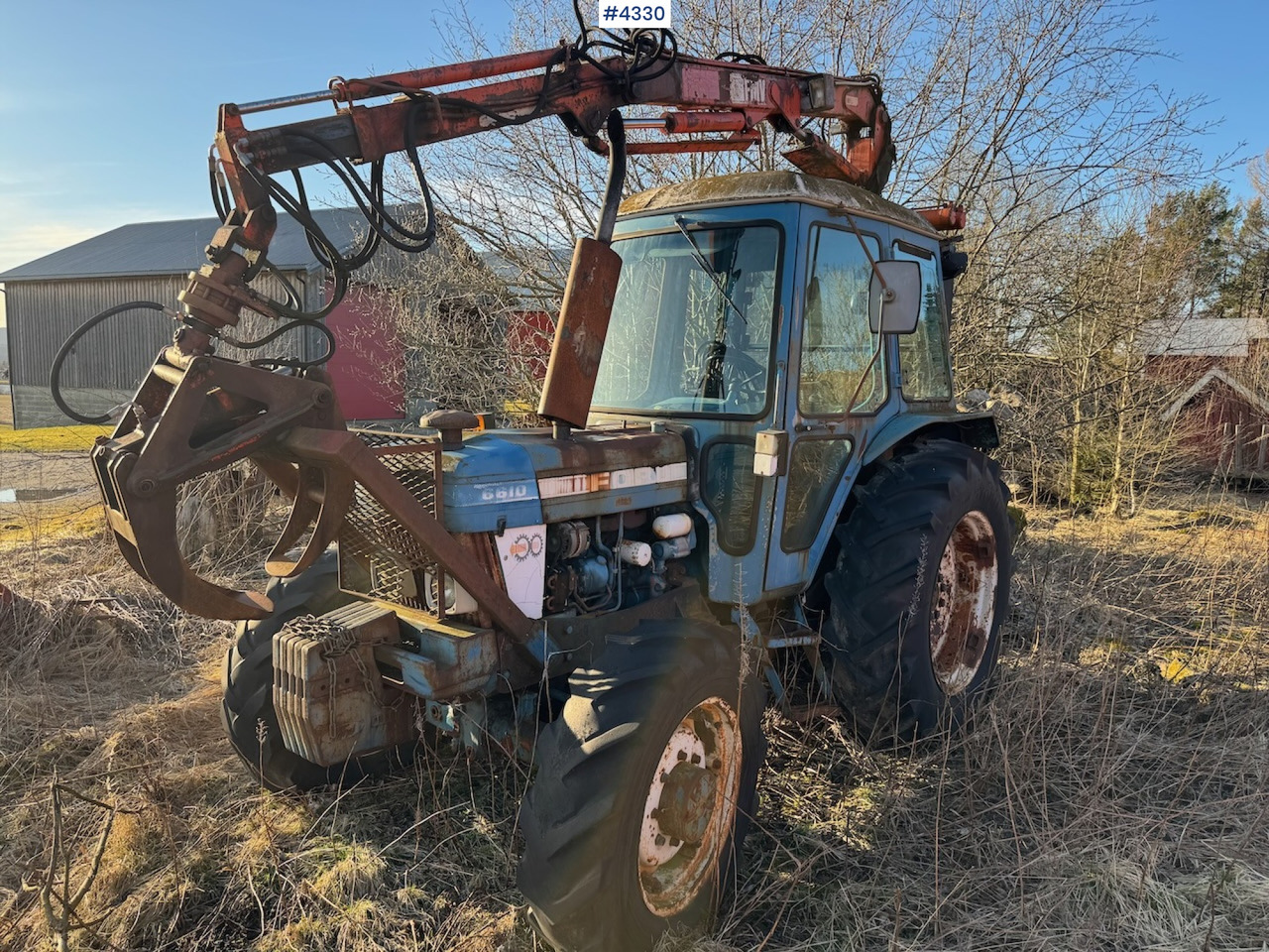 1981 Ford 6610 m/ FMV tømmerkran og tvillinghjul - Tractor: foto 2 1981 Ford 6610 m/ FMV tømmerkran og tvillinghjul - Tractor: foto 2