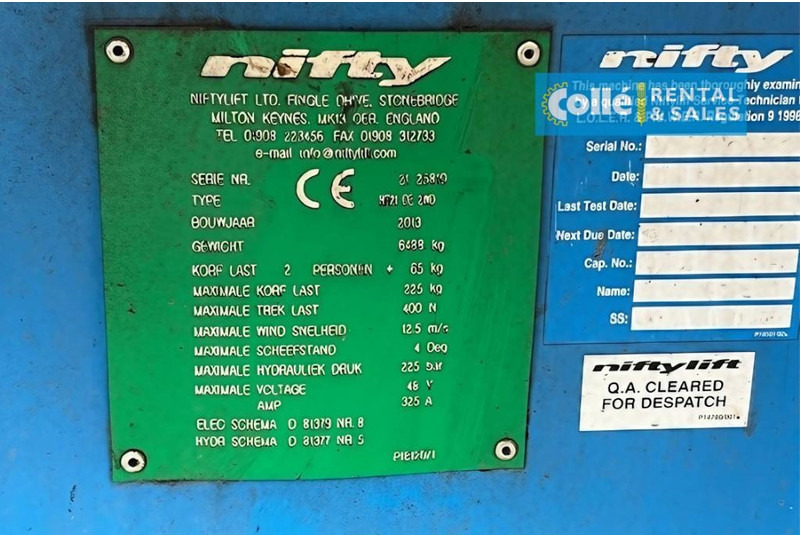 Plataforma articulada Niftylift HR 21 D E | 2013: foto 10