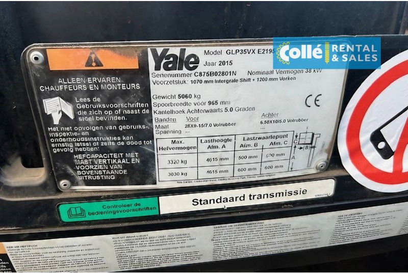 Carretilla elevadora de gas Yale GLP 35 VX | 2015: foto 16