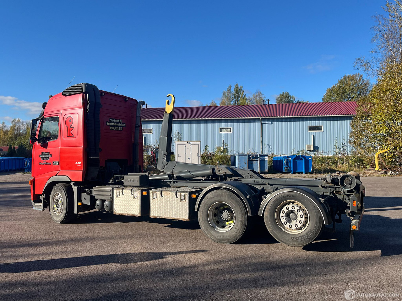 Camión Volvo FH13 440, Koukkulava kuorma-auto, 2007, Todella siistikuntoinen, Lohja: foto 12