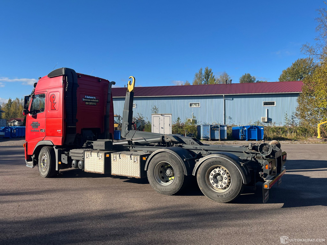 Camión Volvo FH13 440, Koukkulava kuorma-auto, 2007, Todella siistikuntoinen, Lohja: foto 15