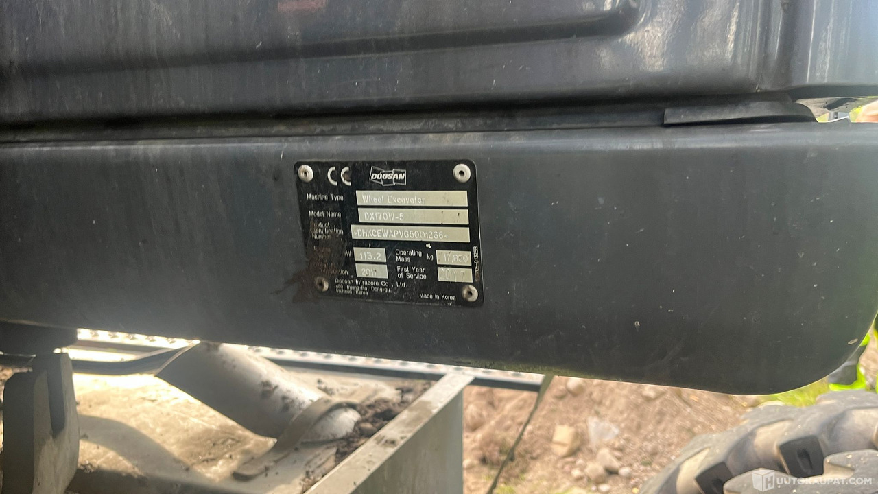 Doosan DX170, 2017, Varkaus - Excavadora de ruedas: foto 5 Doosan DX170, 2017, Varkaus - Excavadora de ruedas: foto 5