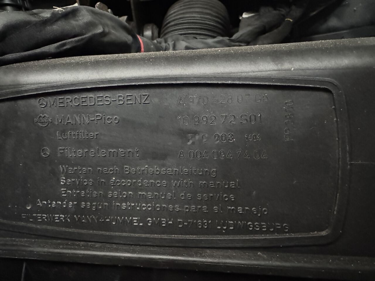 Mercedes-Benz Atego III A9705280705 Mercedes-Benz Atego III - Filtro de aire para Camión: foto 3 Mercedes-Benz Atego III A9705280705 Mercedes-Benz Atego III - Filtro de aire para Camión: foto 3