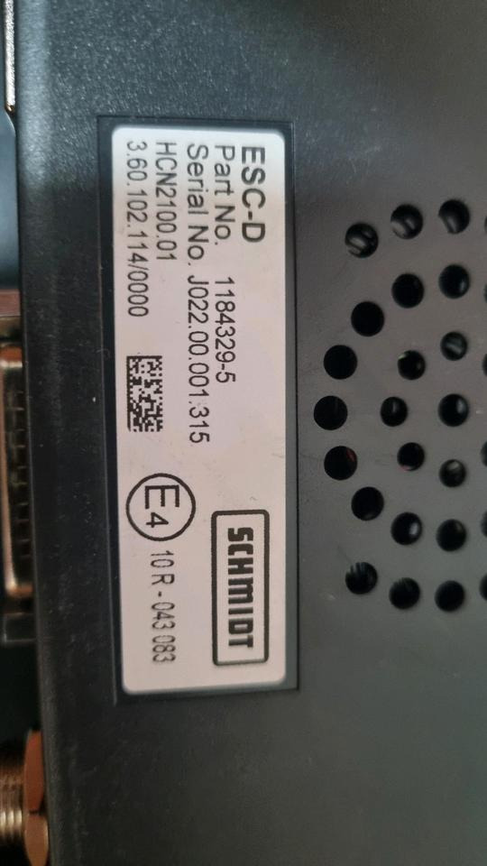 Schmidt Aebi ESC-D Salzstreuer Steuerung Bordcomputer 1184329-5 Bedieeinheit Stratos Salzsilo - Unidad de control para Vehículo municipal: foto 2 Schmidt Aebi ESC-D Salzstreuer Steuerung Bordcomputer 1184329-5 Bedieeinheit Stratos Salzsilo - Unidad de control para Vehículo municipal: foto 2