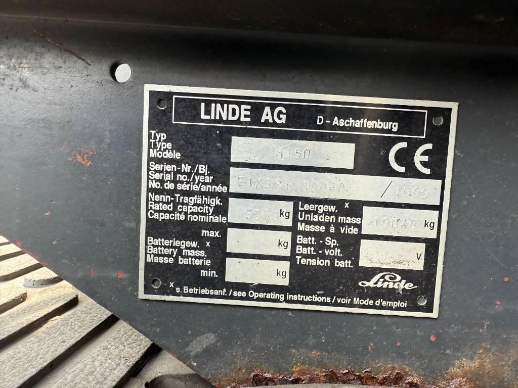 Carretilla elevadora diésel Linde H 150 D: foto 12