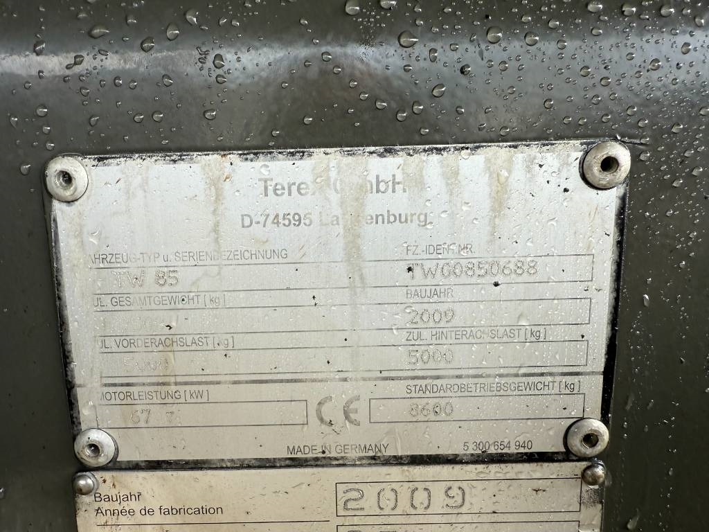 Excavadora de ruedas Terex TW 85: foto 15