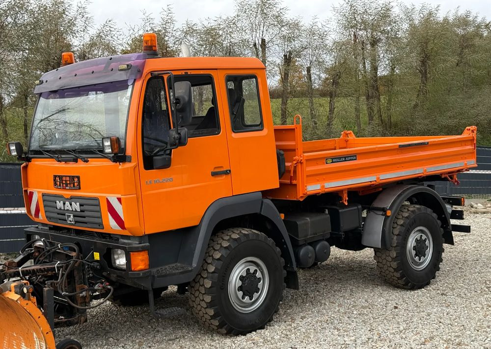 MAN * MAN 10-220 * Pług * Kiper Wywrotka Meiller * 4x4 * Zimowe Utrzymanie * Unimog * - Camión volquete: foto 3 MAN * MAN 10-220 * Pług * Kiper Wywrotka Meiller * 4x4 * Zimowe Utrzymanie * Unimog * - Camión volquete: foto 3