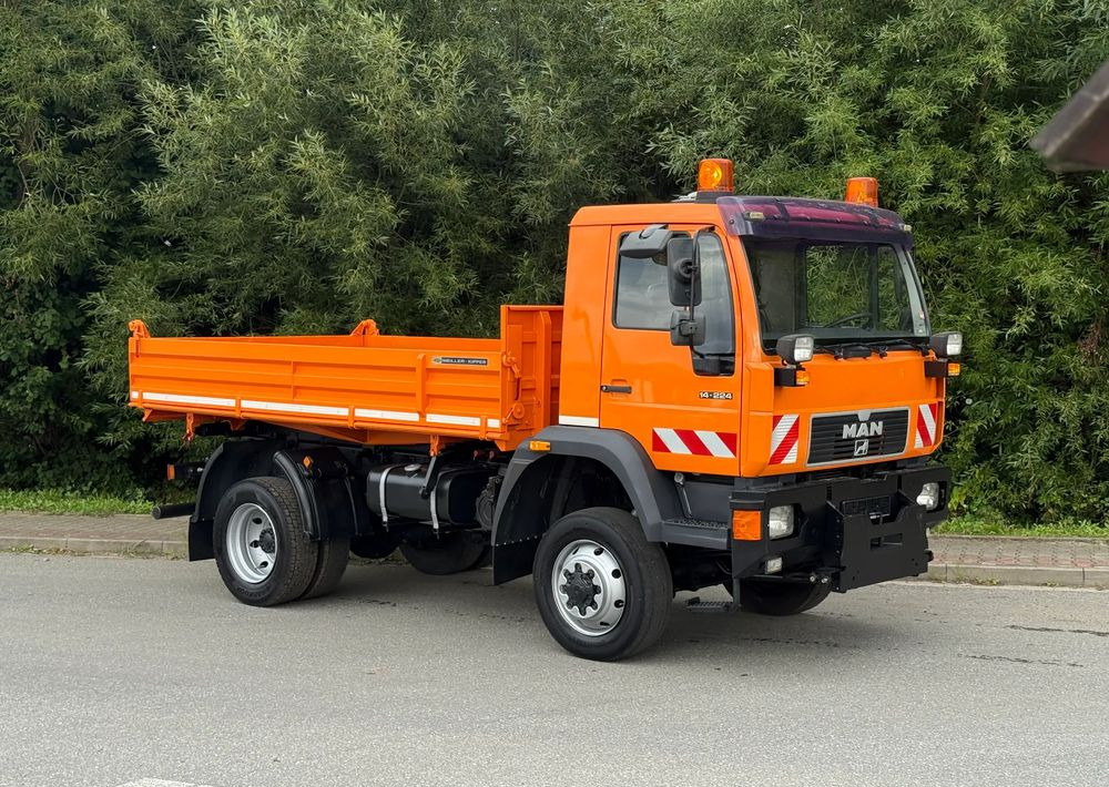 MAN * MAN 14-220 * Kiper Wywrotka Meiller * 4x4 * Zimowe Utrzymanie * Unimog * - Camión volquete: foto 2 MAN * MAN 14-220 * Kiper Wywrotka Meiller * 4x4 * Zimowe Utrzymanie * Unimog * - Camión volquete: foto 2