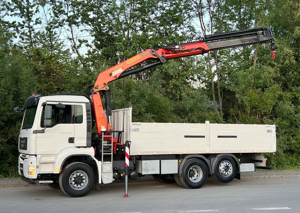 Camión caja abierta, Camión grúa MAN * TGA 26-440 * 4x6 Hydrodrive * HDS Palfinger PK 20002 * Bardzo Dobry Stan: foto 16