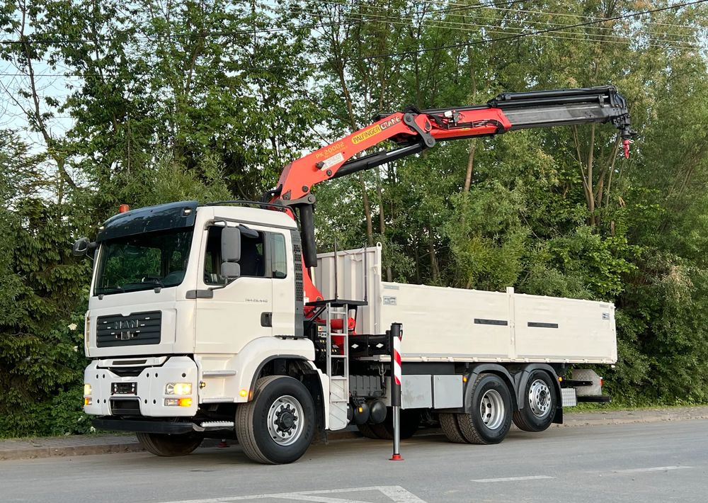 Camión caja abierta, Camión grúa MAN * TGA 26-440 * 4x6 Hydrodrive * HDS Palfinger PK 20002 * Bardzo Dobry Stan: foto 15