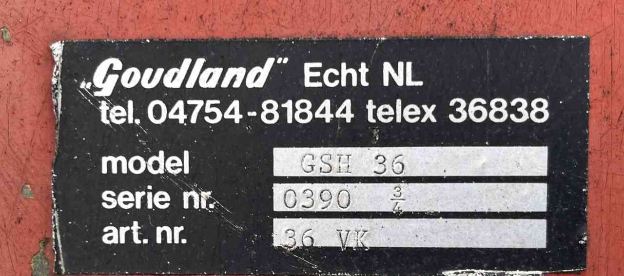 Goudland GSH 36 Schijveneg grondbewerking. - Rastras: foto 3 Goudland GSH 36 Schijveneg grondbewerking. - Rastras: foto 3