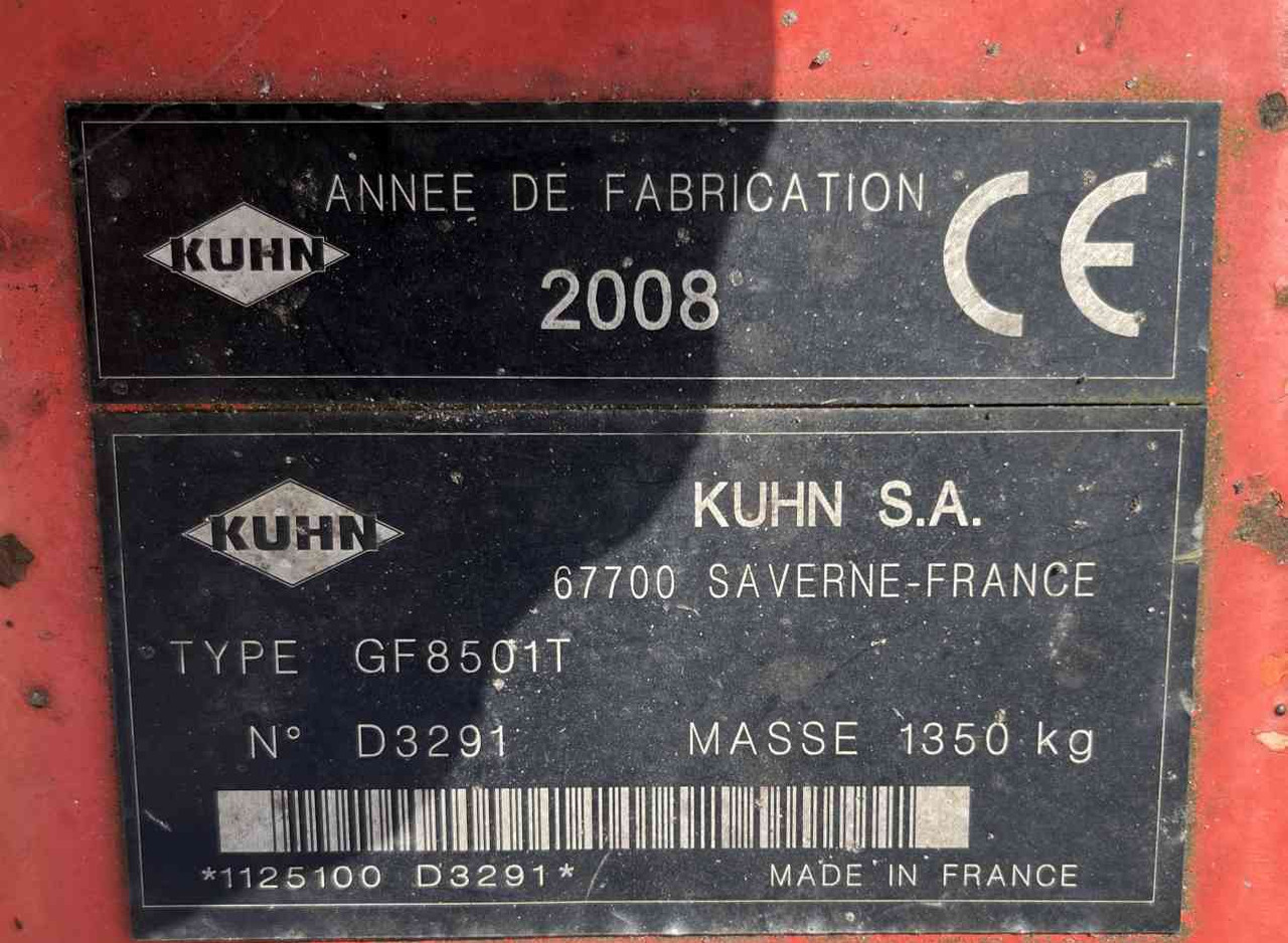 Kuhn GF 8501T Tedder Schudder Kreiselheuer weidebouwmachines - Henificadora: foto 4 Kuhn GF 8501T Tedder Schudder Kreiselheuer weidebouwmachines - Henificadora: foto 4