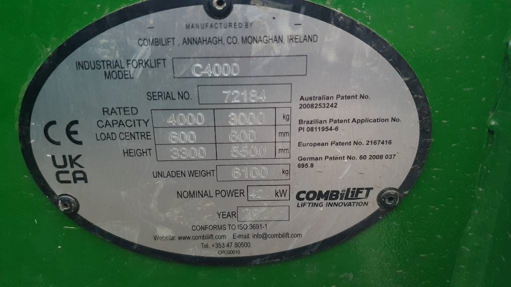 Leasing de Combilift C 4000 LPG DEMO 196hrs  Combilift C 4000 LPG DEMO 196hrs: foto 7