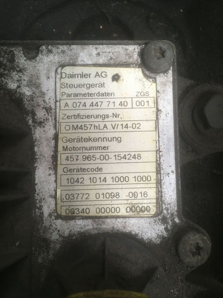 Mercedes-Benz Mercedes Motor OM 457 HLA 457HLA Euro 5 Citaro LE Bj. 2008 457.965 - Motor para Autobús: foto 4 Mercedes-Benz Mercedes Motor OM 457 HLA 457HLA Euro 5 Citaro LE Bj. 2008 457.965 - Motor para Autobús: foto 4