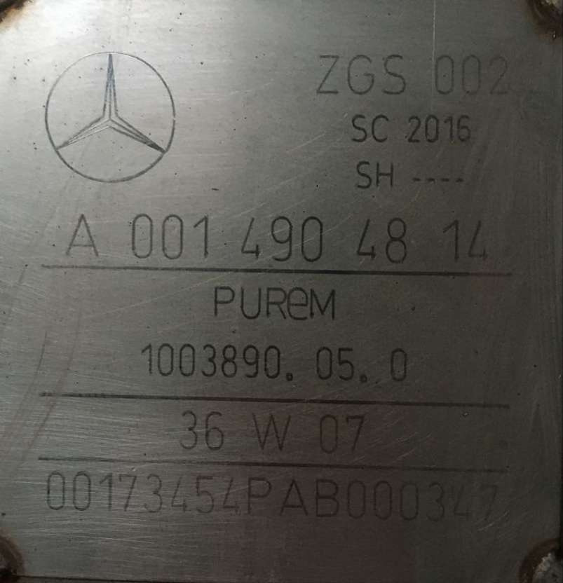 Mercedes-Benz Partikelfilter Mercedes Citaro A0014904814 Endschalldämpfer KAT ZG - Recambio para Autobús: foto 2 Mercedes-Benz Partikelfilter Mercedes Citaro A0014904814 Endschalldämpfer KAT ZG - Recambio para Autobús: foto 2