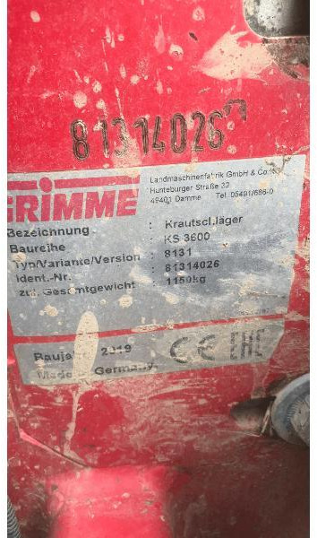 GRIMME KS3600 - Maquinaria para patatas: foto 4 GRIMME KS3600 - Maquinaria para patatas: foto 4