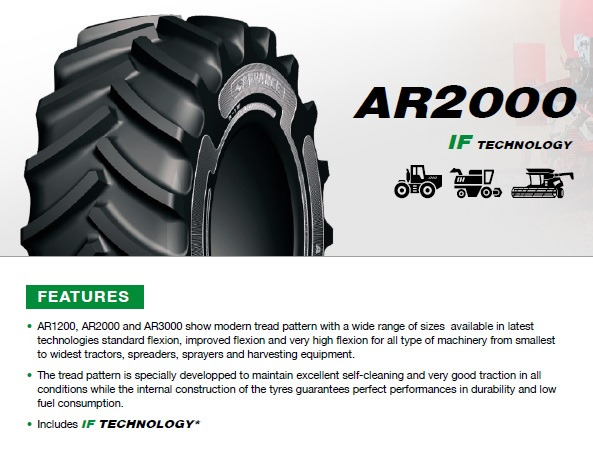 Advance AR2000 IF 1050/50R32 CFO for combine harvester and tractor. - Neumático para Cosechadora de granos: foto 4 Advance AR2000 IF 1050/50R32 CFO for combine harvester and tractor. - Neumático para Cosechadora de granos: foto 4