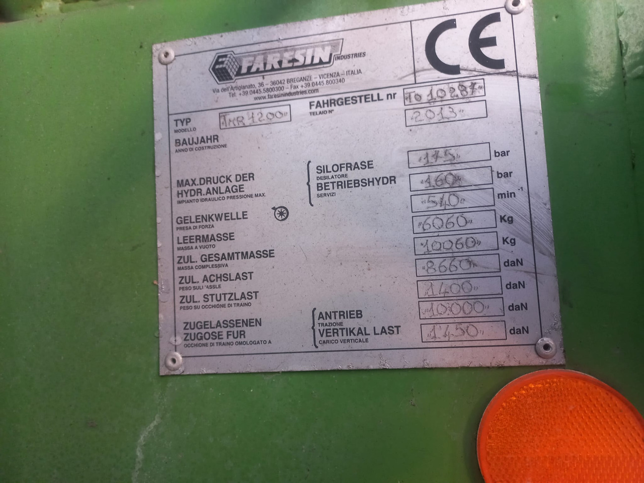 FARESIN TMR 1200 TEHNOLOGICAL TRAILER - Desensiladora: foto 5 FARESIN TMR 1200 TEHNOLOGICAL TRAILER - Desensiladora: foto 5