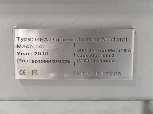 Maquinaria de alimentación GEA inspection platform PlatForm: foto 6 Maquinaria de alimentación GEA inspection platform PlatForm: foto 6